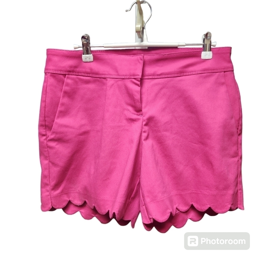 The Limited Scalloped Hem Shorts Pink Sz. 6 Preppy Barbie